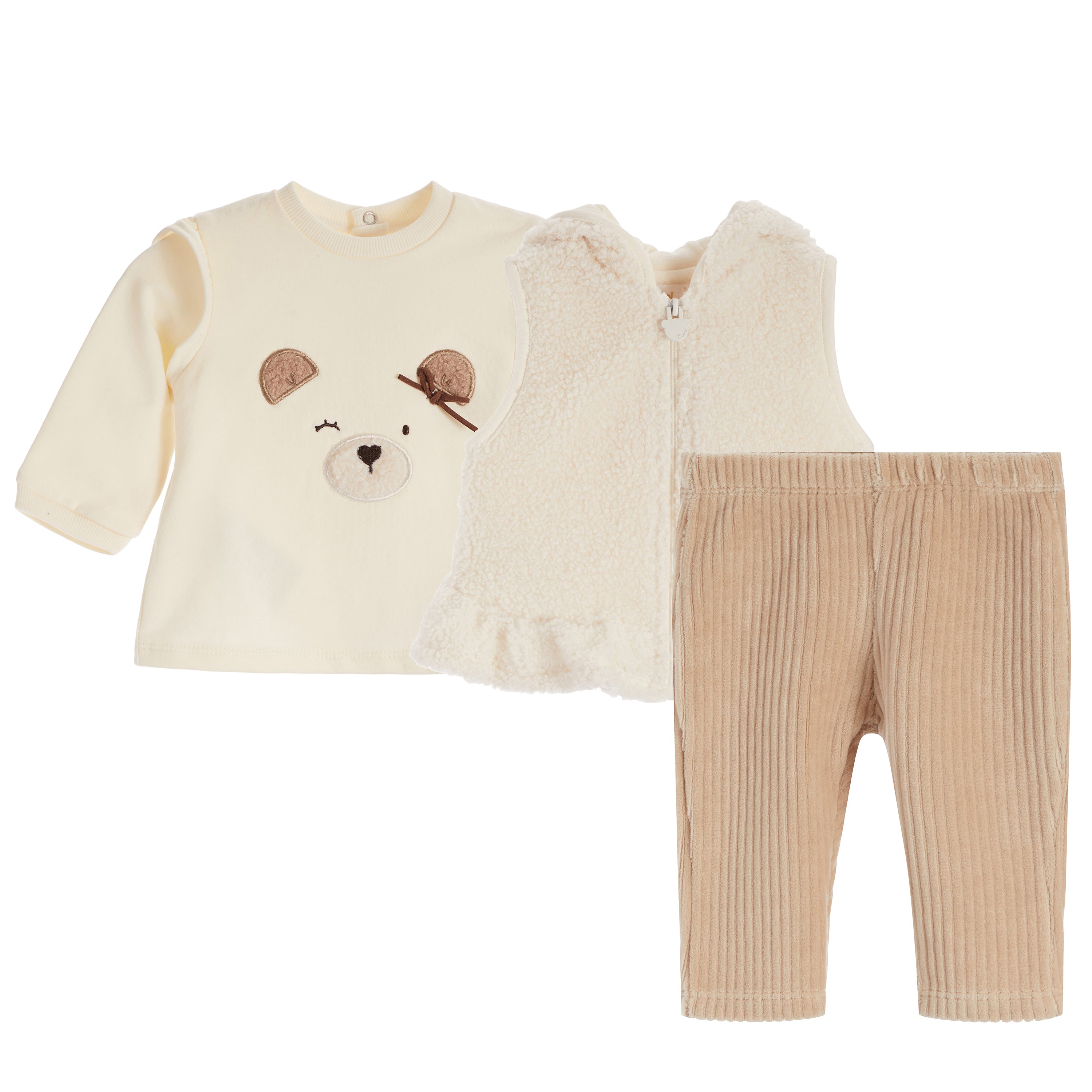 3pc Set with Sherpa Vest - Denny's