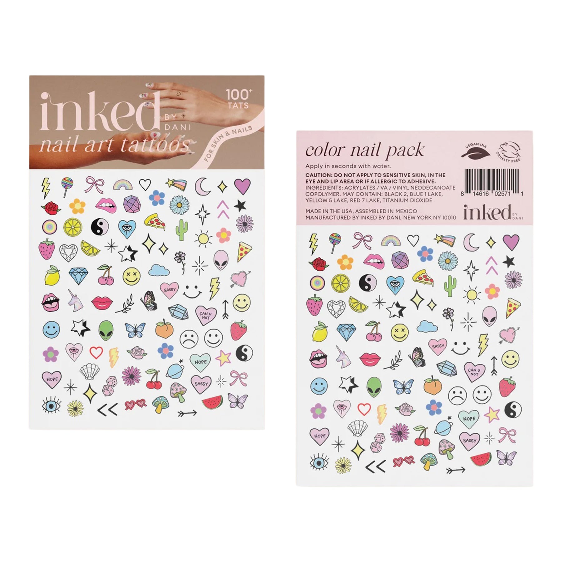 Color Nail Art Tattoo - Denny's