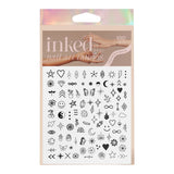Black & White Nail Art Tattoo - Denny's