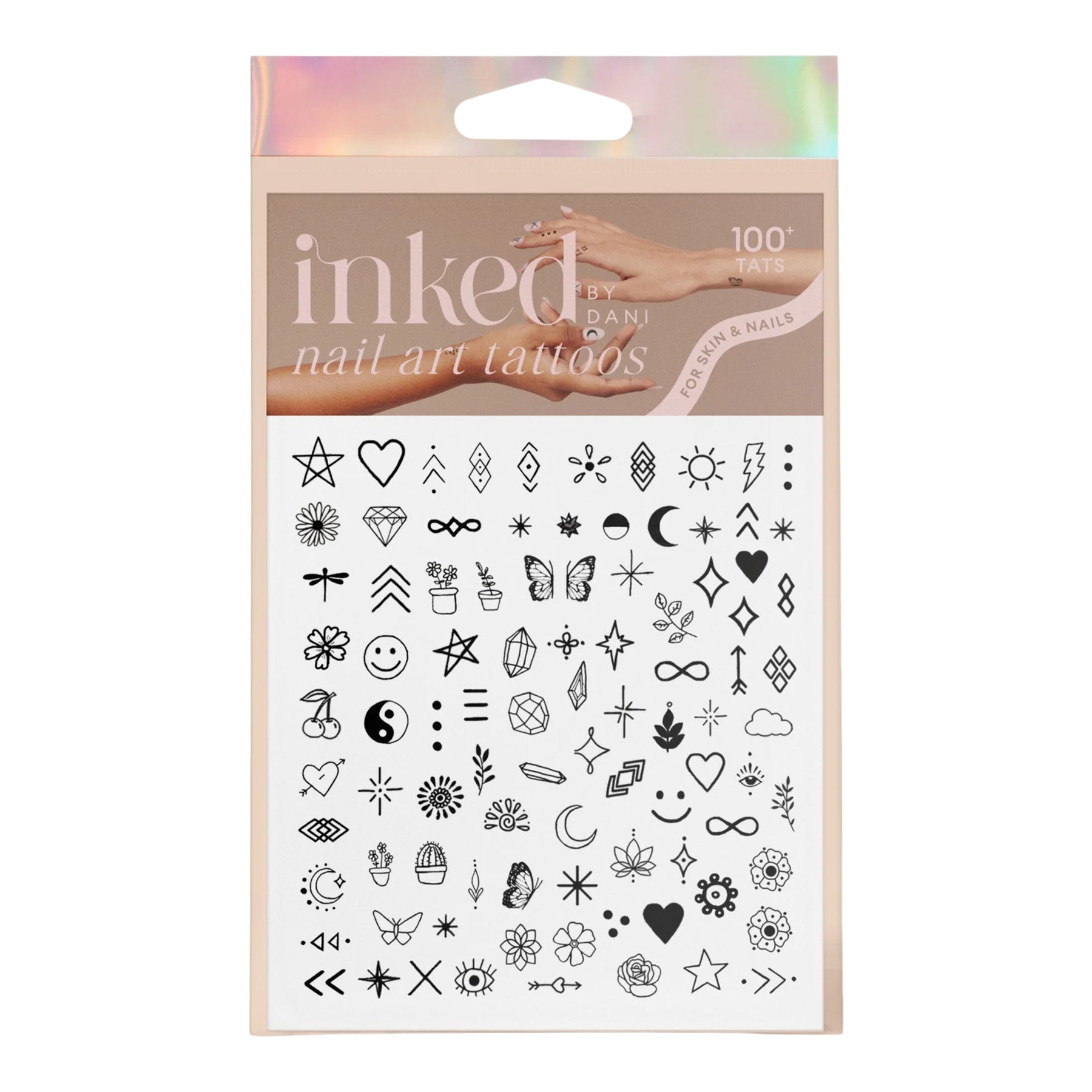 Black & White Nail Art Tattoo - Denny's