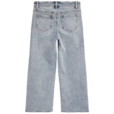 Crop Straight Fray Hem Jean - Denny's
