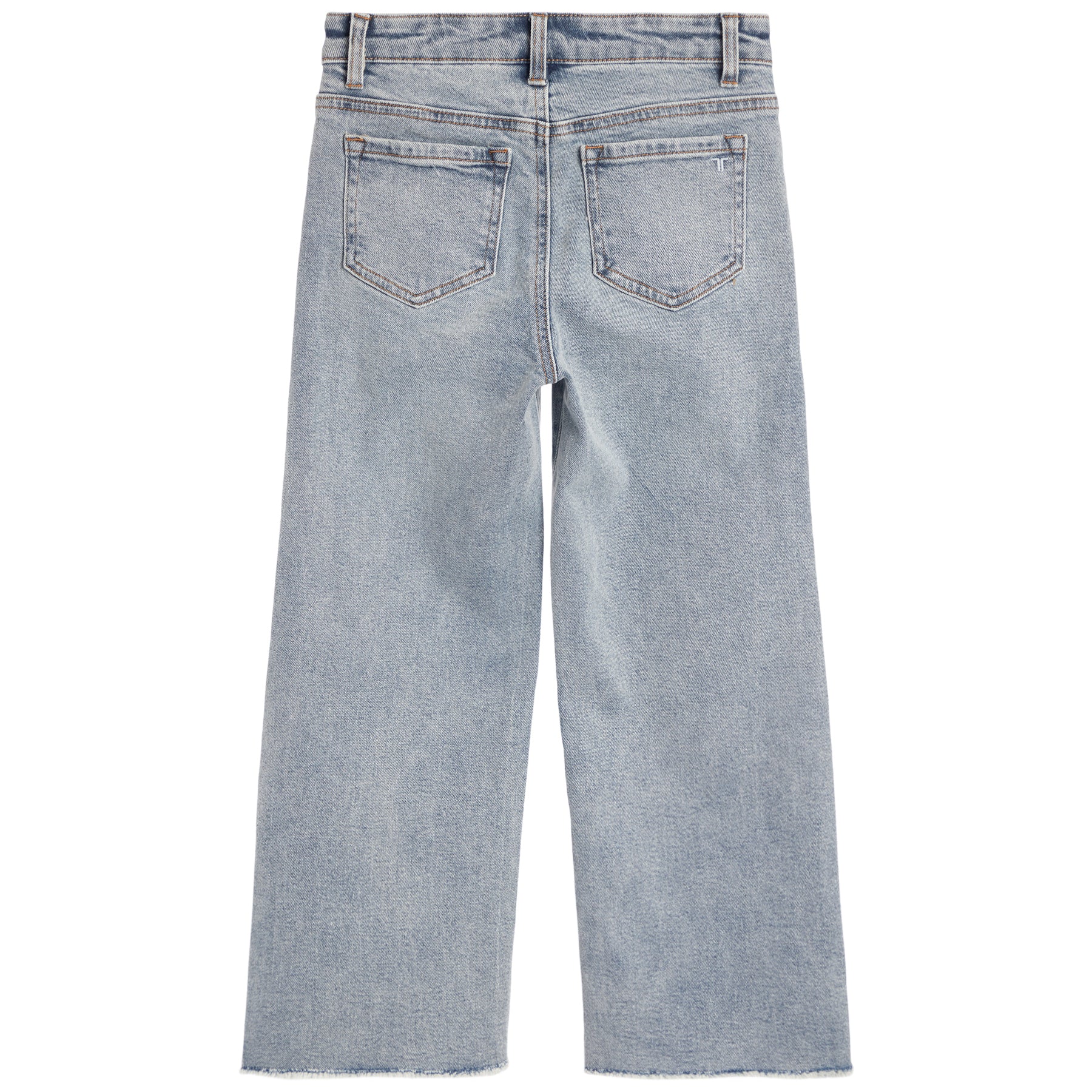 Crop Straight Fray Hem Jean - Denny's