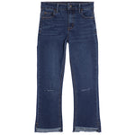 High Rise Crop Flare High Low Hem - Denny's