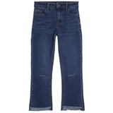 High Rise Crop Flare High Low Hem - Denny's