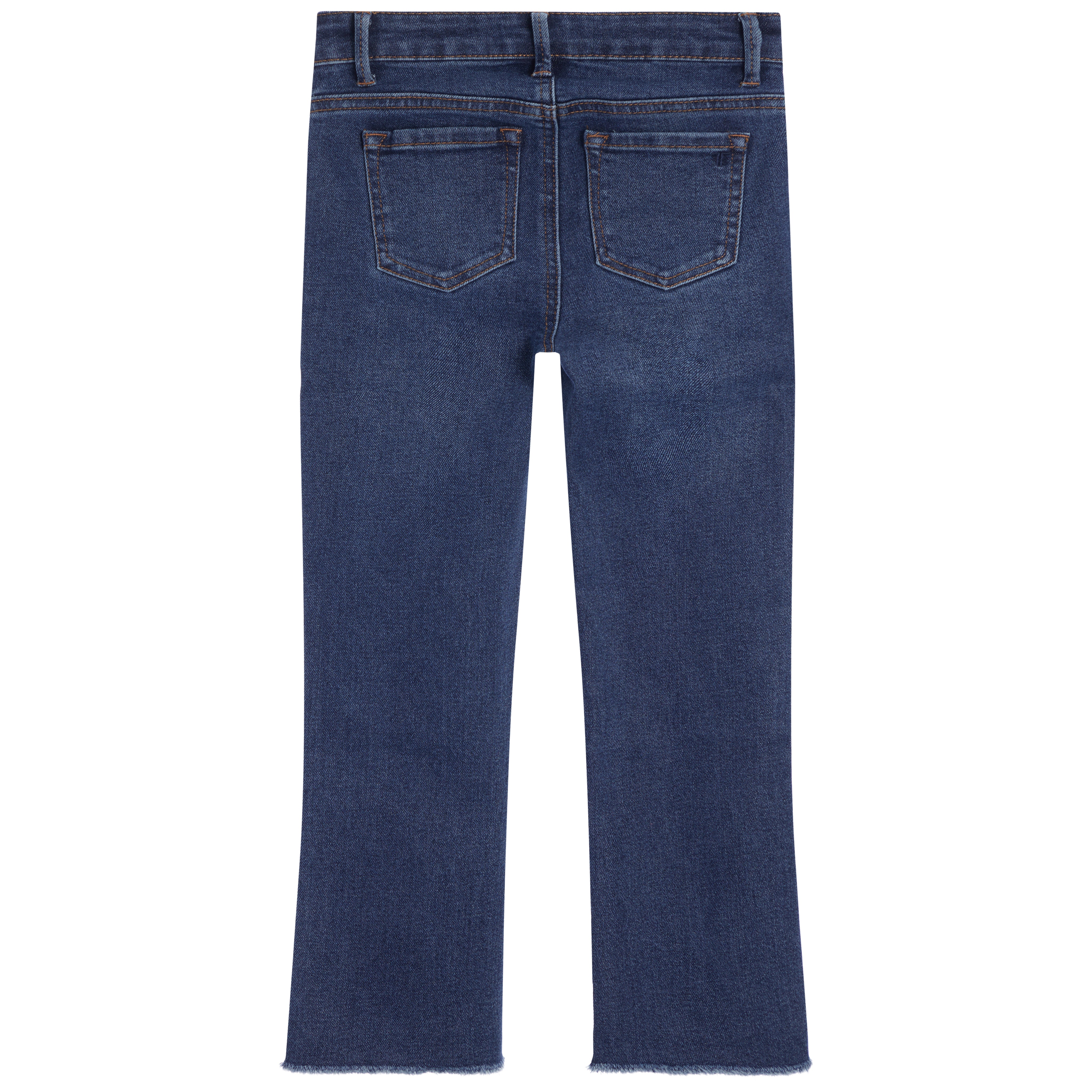 High Rise Crop Flare High Low Hem - Denny's