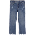 High Rise Crop Flare Destructed Fray Hem - Denny's