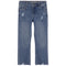 High Rise Crop Flare Destructed Fray Hem - Denny's