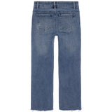 High Rise Crop Flare Destructed Fray Hem - Denny's