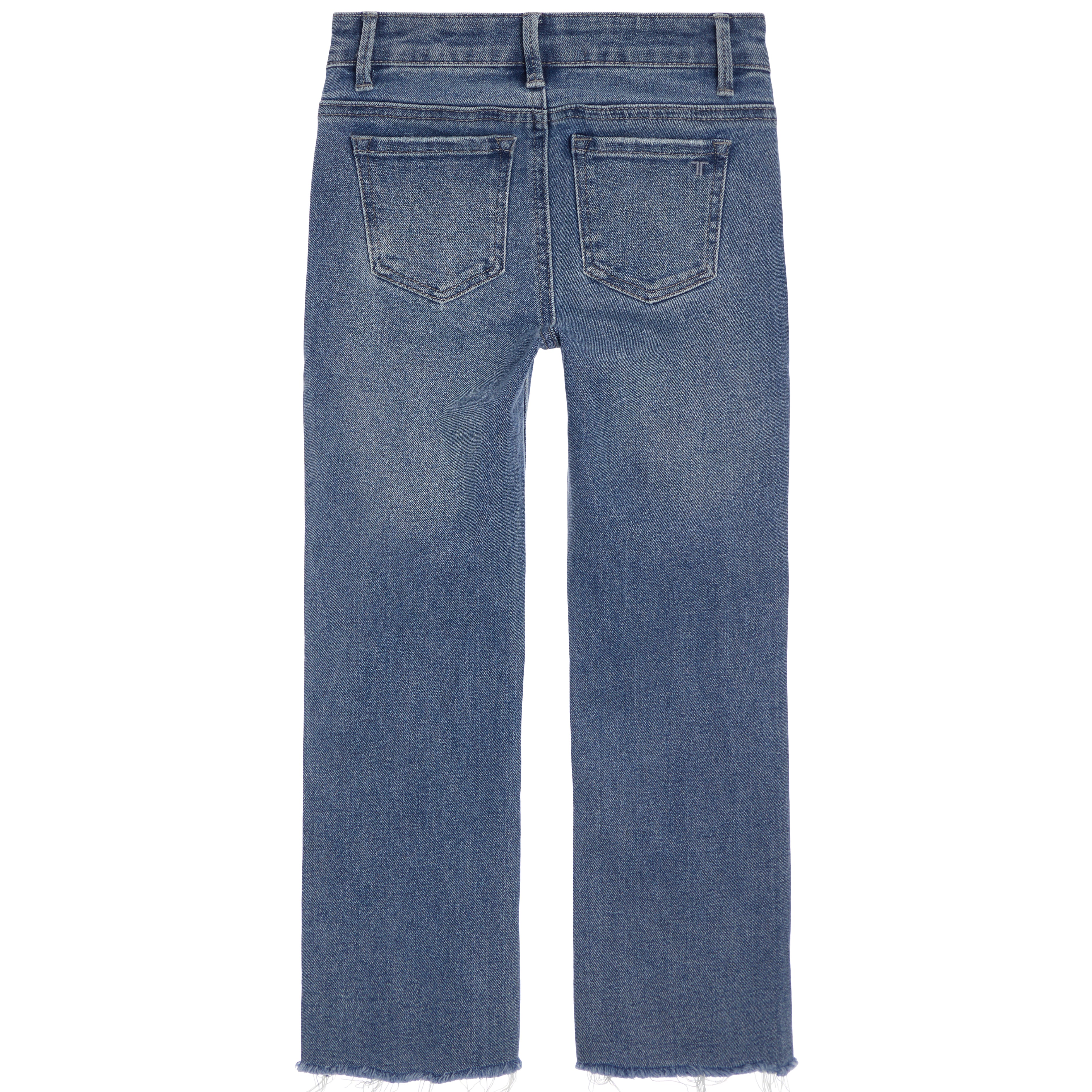 High Rise Crop Flare Destructed Fray Hem - Denny's