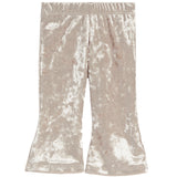 2pc Velour Ruffle Onesie Flare Pant Set - Denny's