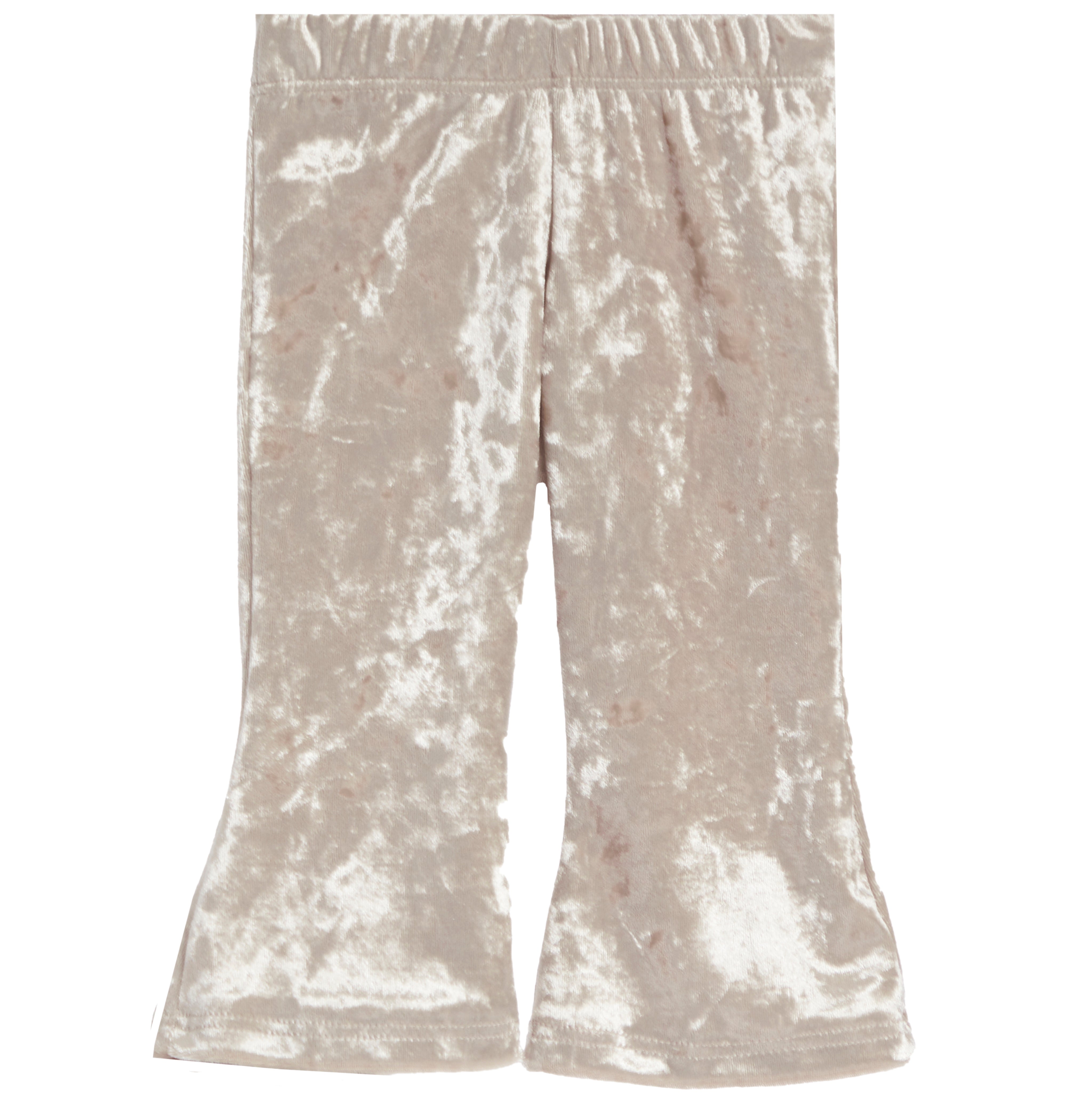 2pc Velour Ruffle Onesie Flare Pant Set - Denny's
