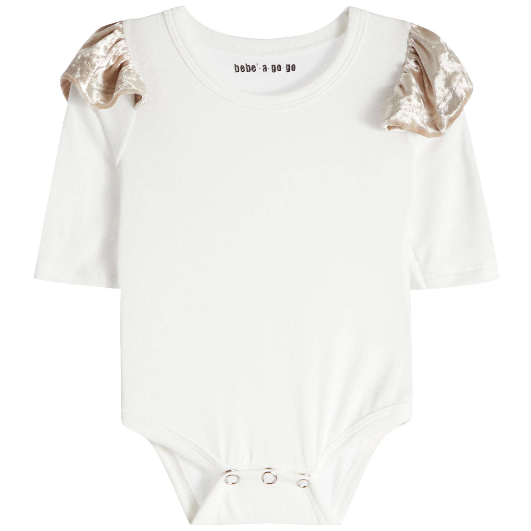 2pc Set Ruffle Onesie & Velvet Pant Set - Denny's