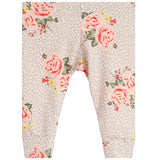 2pc Cheetah Floral Ruffle Shoulder Onesie Set - Denny's