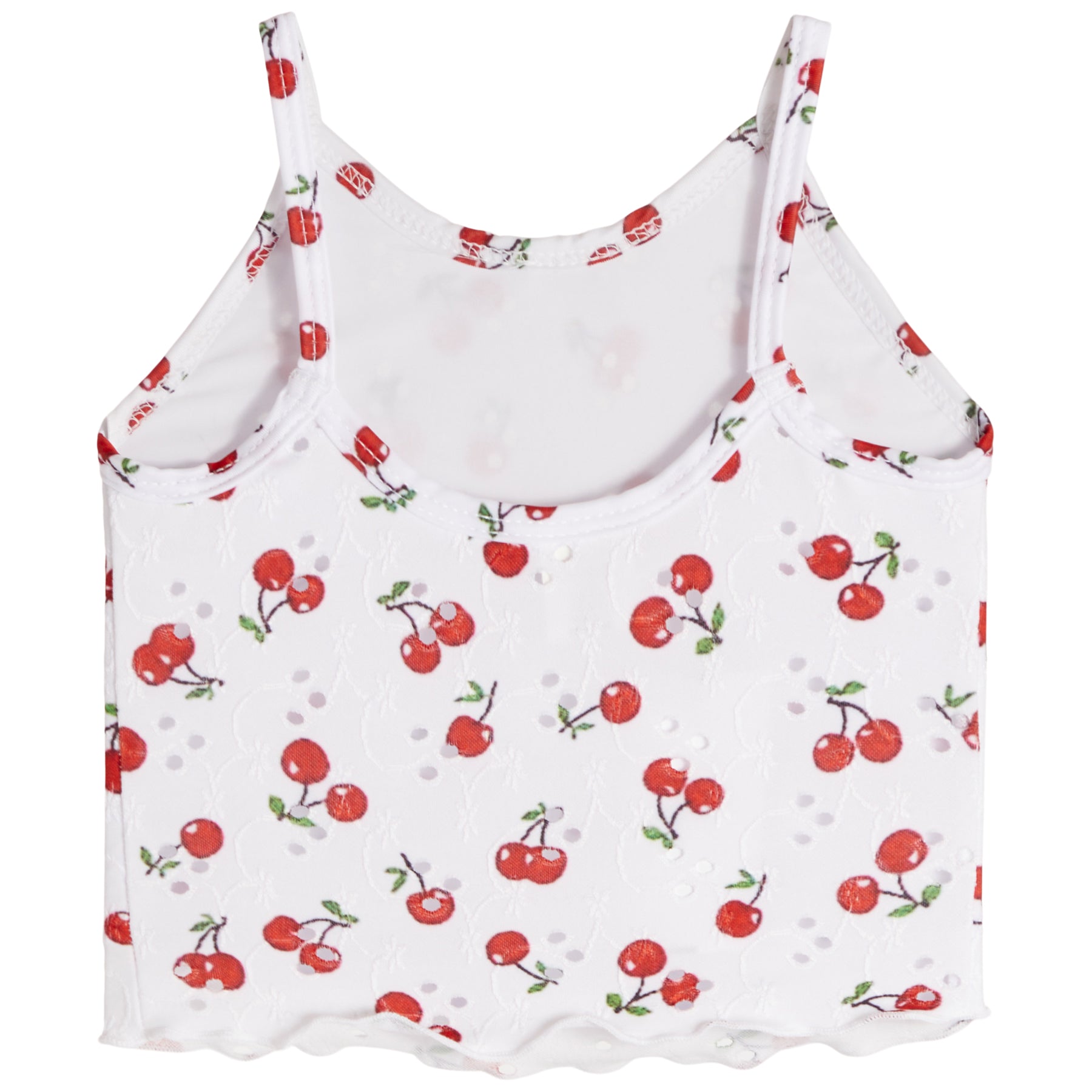 Eyelet Cherries Tank Top - Denny's