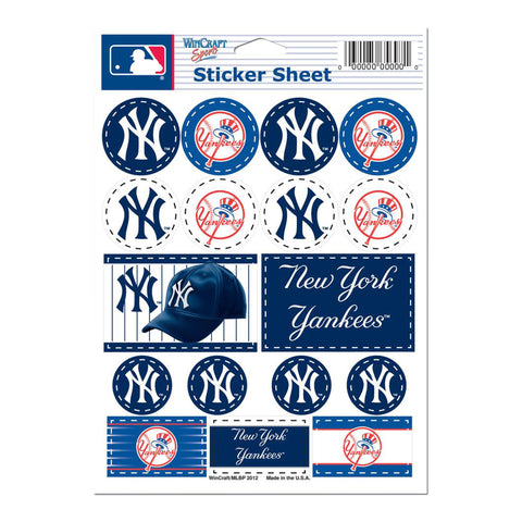 New York Yankees Vinyl Sticker Sheet - Denny's