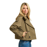 Short Hooded Trench Coat