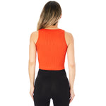 Notch Neck Ribbed Tank - Denny's