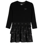 Long Sleeve Crystal Heart Bottom Dress - Denny's