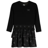 Long Sleeve Crystal Heart Bottom Dress - Denny's