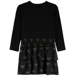 Long Sleeve Crystal Heart Bottom Dress - Denny's
