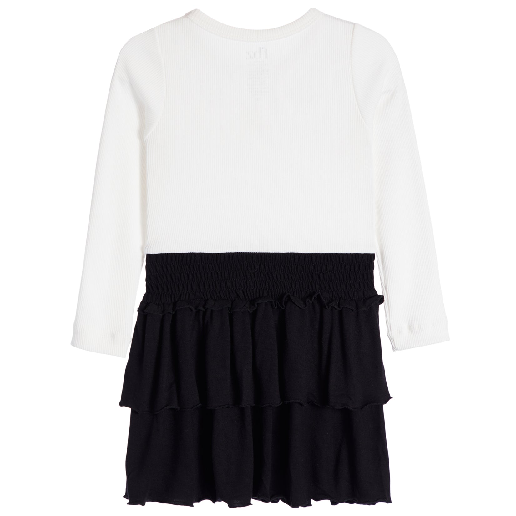 Long Sleeve Cream Bow Dress - Denny's