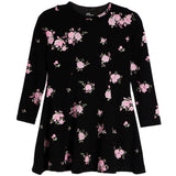 Roses Long Sleeve Rib Dress - Denny's