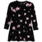 Roses Long Sleeve Rib Dress - Denny's