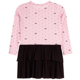 Bows And Dots Long Sleeve Dress