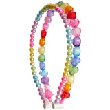 Rainbow Hearts Double Headband - Denny's