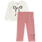 2pc Bow Chenille Heart Legging Set - Denny's