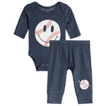 2pc Baseball Onesie Set - Denny's