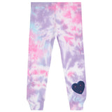 2pc Set Beth Tie Dye Denim Heart Legging Set