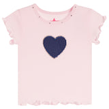 2pc Denim Heart Legging Set