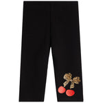 2pc Leopard Cherry Bow Legging Set - Denny's