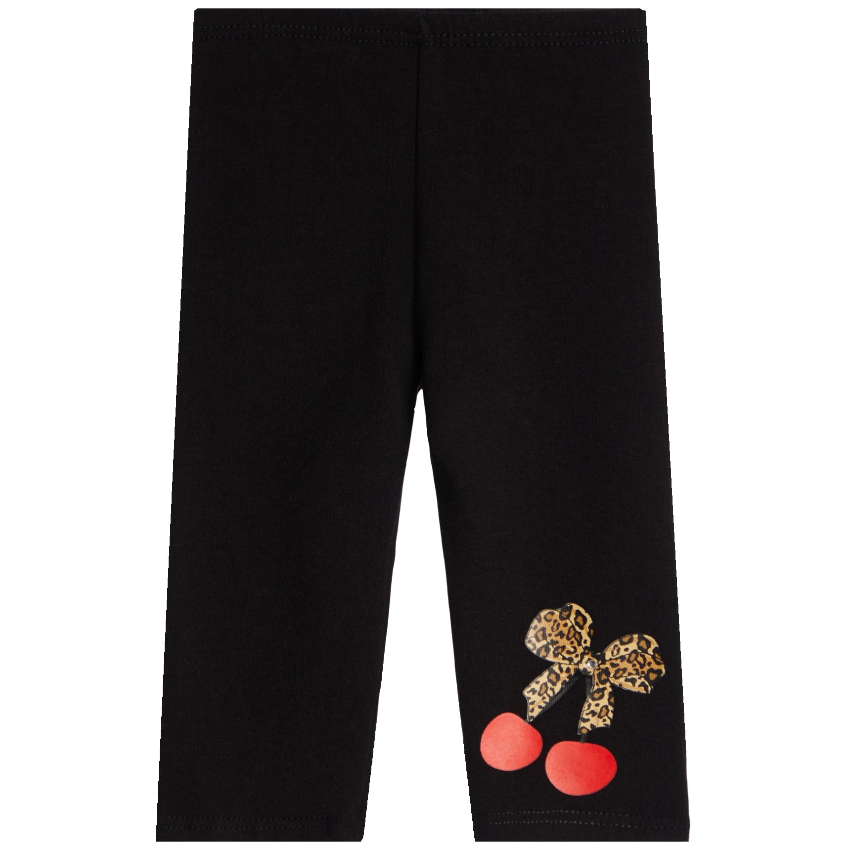 2pc Leopard Cherry Bow Legging Set - Denny's