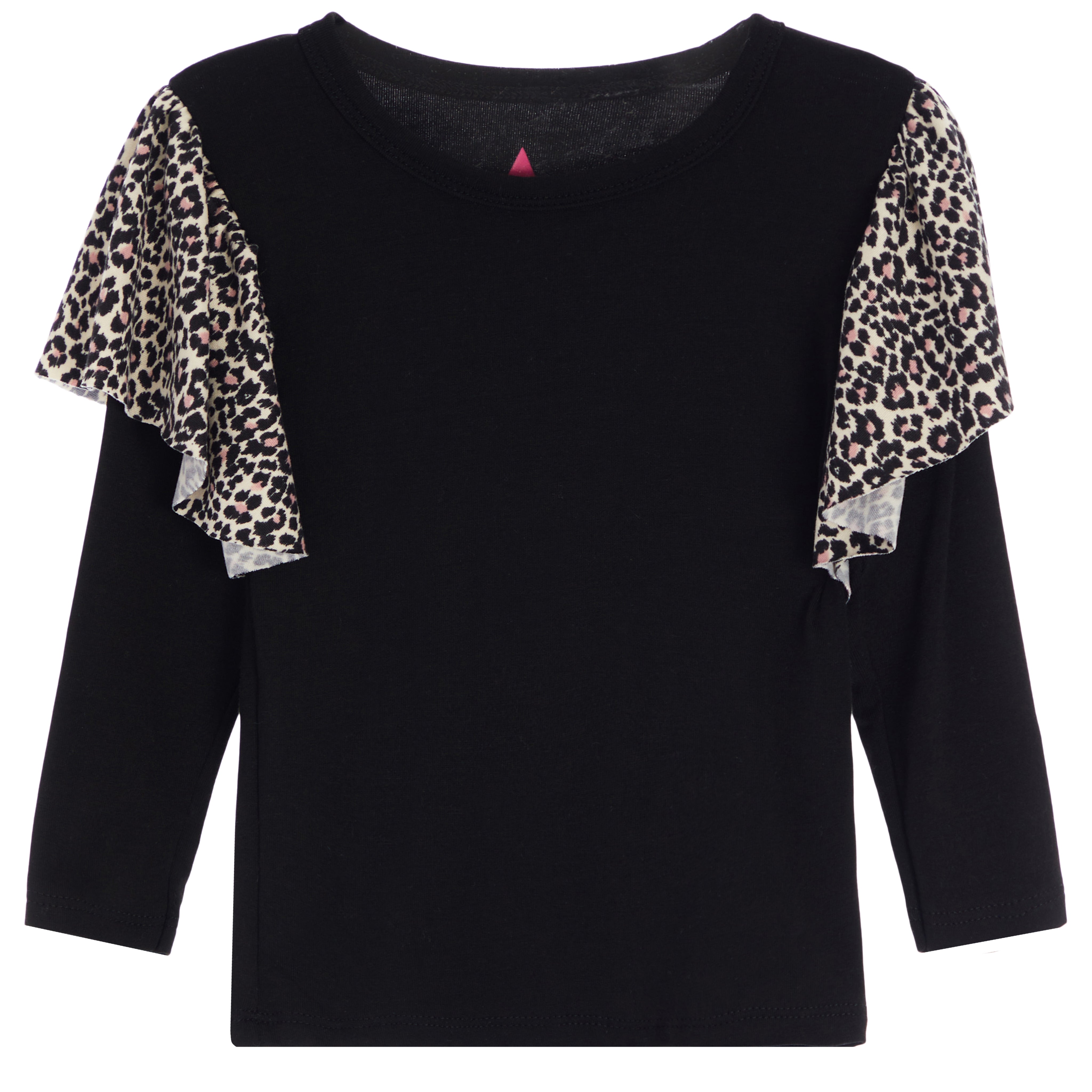 Leopard Sleeve Top and Bell Pant Set - Denny's
