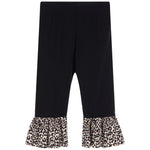 Leopard Sleeve Top and Bell Pant Set - Denny's