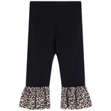 Leopard Sleeve Top and Bell Pant Set - Denny's