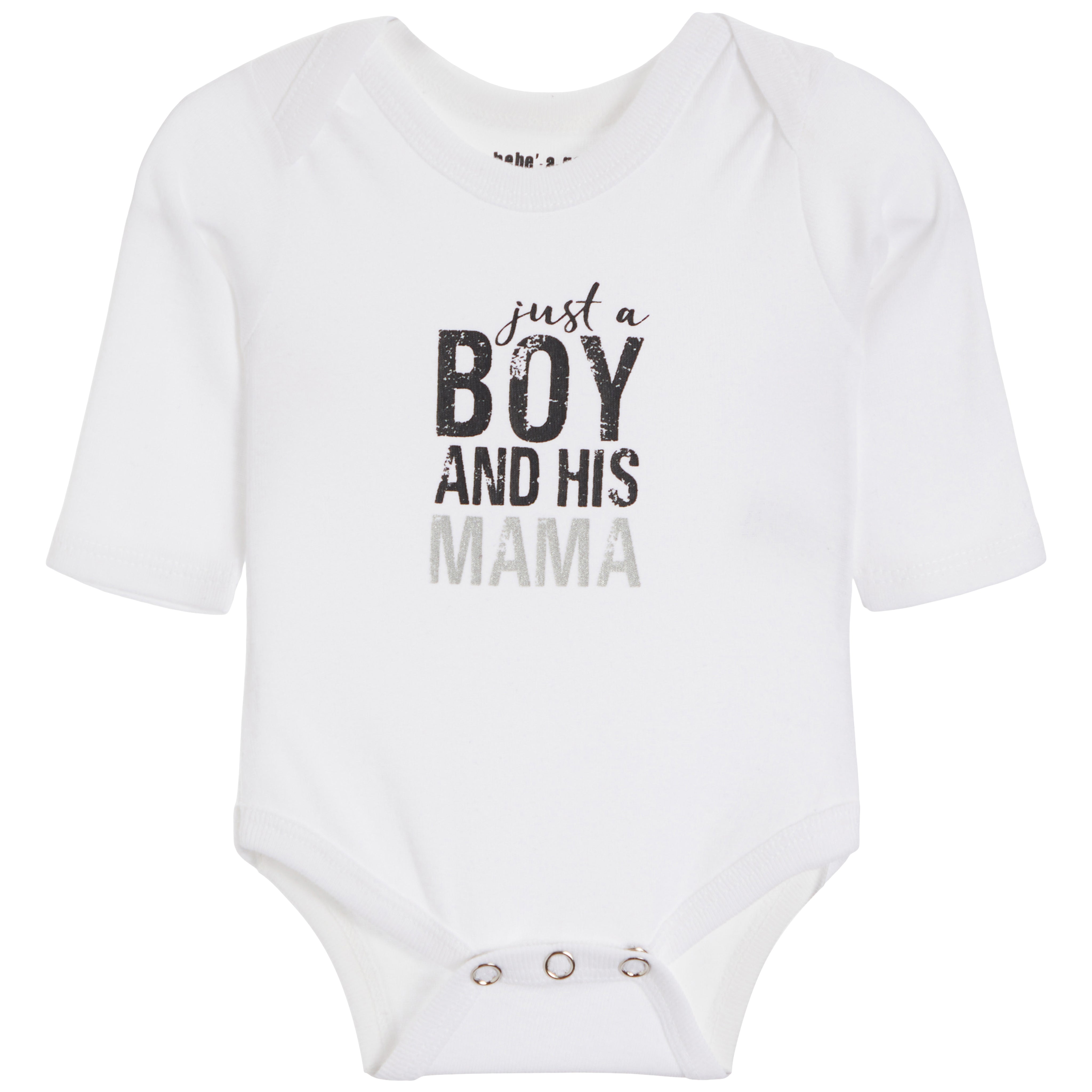 Just A Boy And His Mama 2pc Onesie Harem Pant Set - Denny's