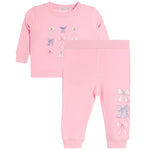 2pc Purple Pink Bow Set - Denny's