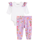 2pc Floral Ruffle Onesie Set - Denny's