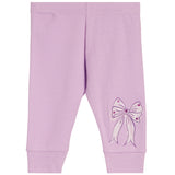 2pc Rib Lavender Bow Set