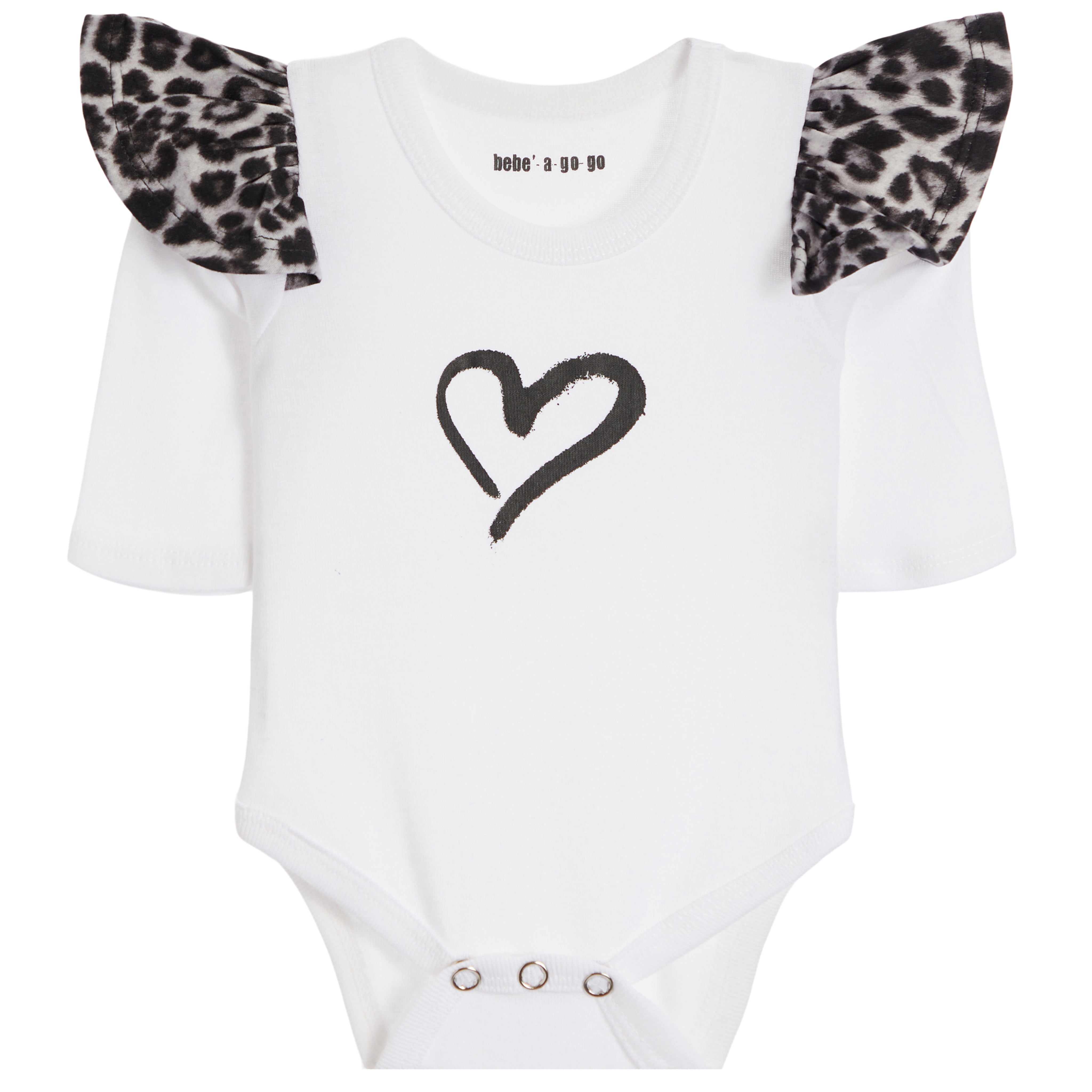 2pc Cheetah Ruffle Onesie Set - Denny's