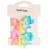 2pk Mini Neon Bow Set