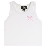 Rib Tank WIth Pink Bow