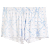 Rib Short With Allover Blue Bow