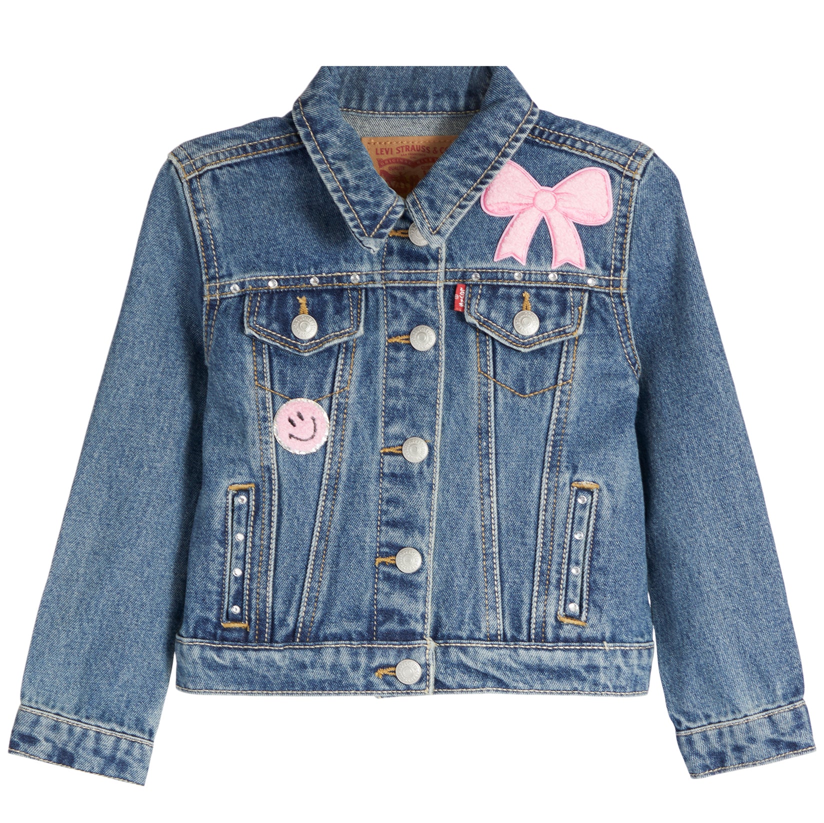 Denim Jacket With Multi Patches - Denny's