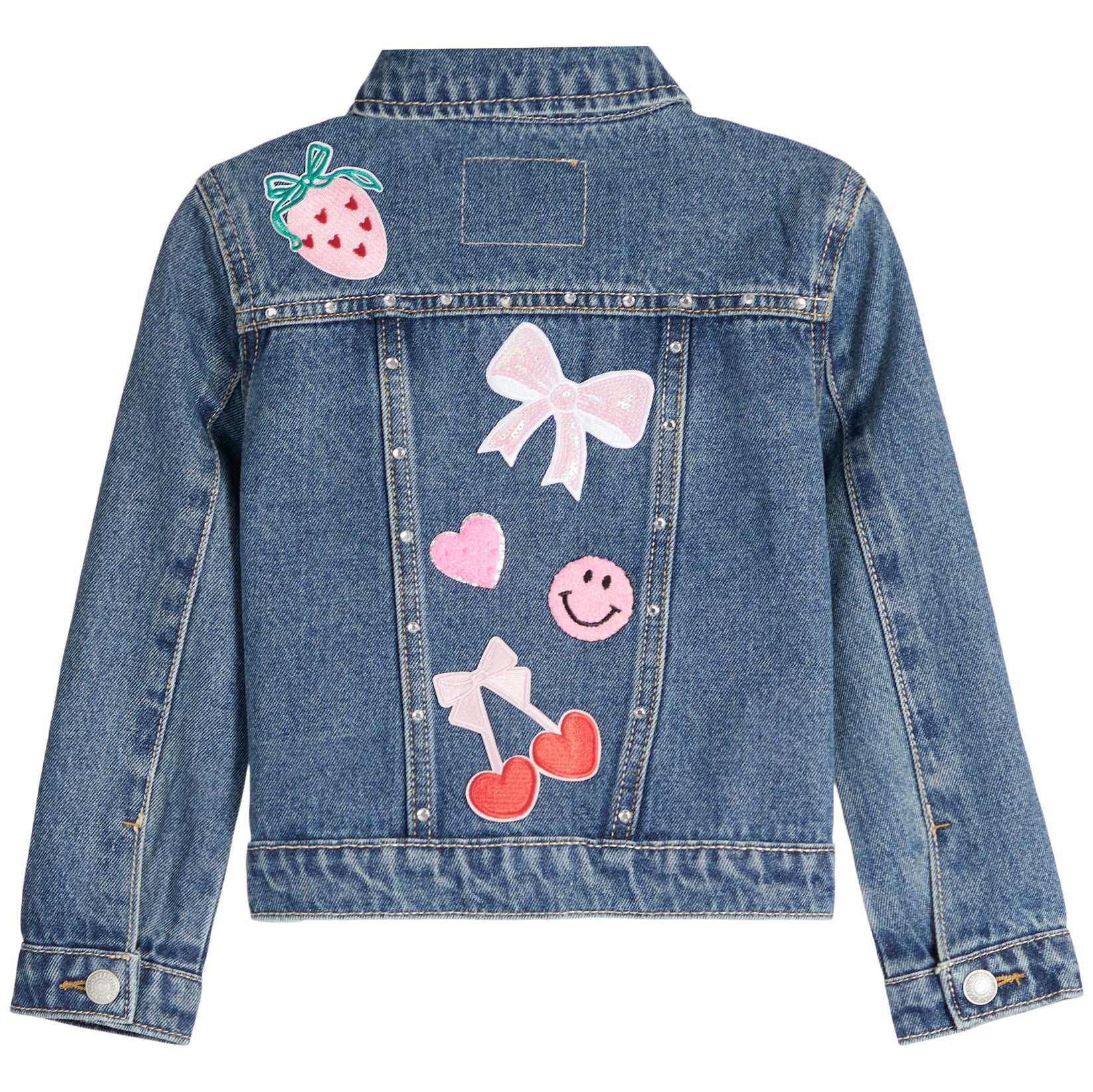 Denim Jacket With Multi Patches - Denny's