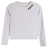 Heart Rib Long Sleeve Shirt - Denny's