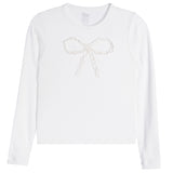 Ruffle Bow Long Sleeve Tee - Denny's
